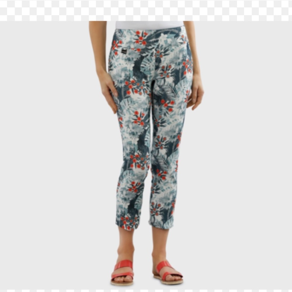 Lisette L Chambray Palm Ankle Pant